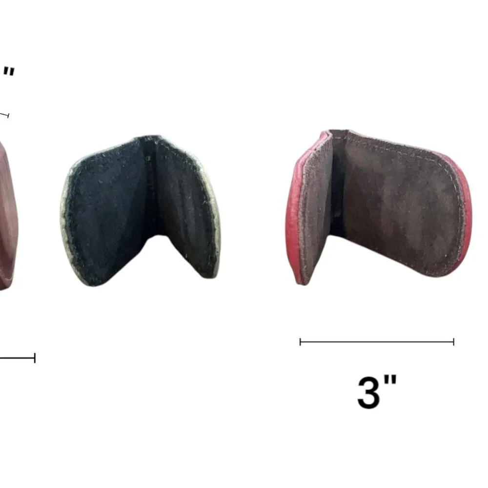 3pc Genuine Leather Money Clip